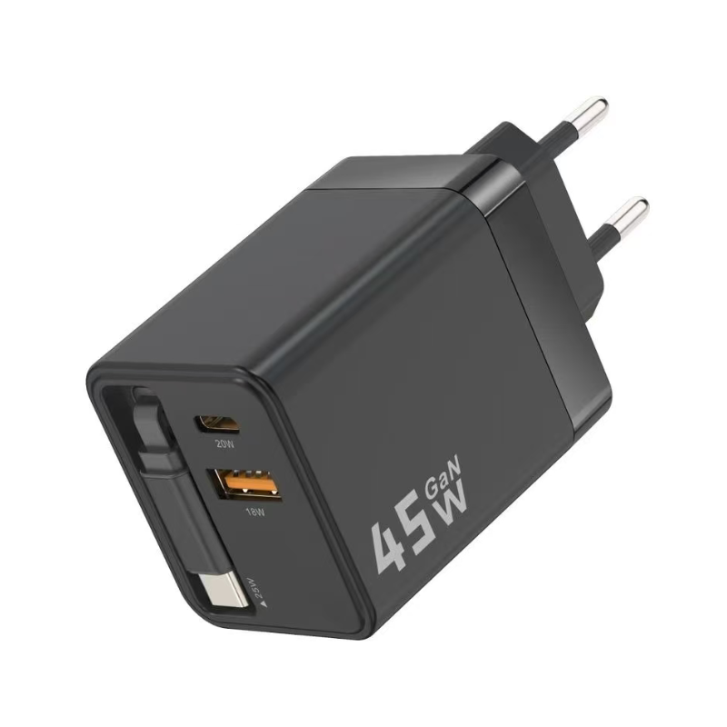 A+C PD 45W charger with built-in cable -EU