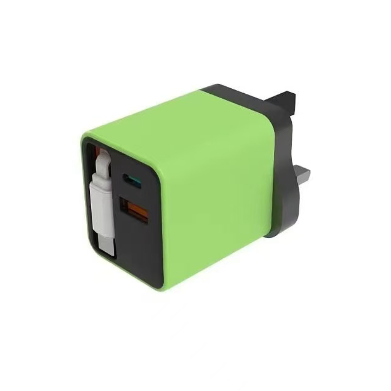 A+C PD charger with built-in cable -UK