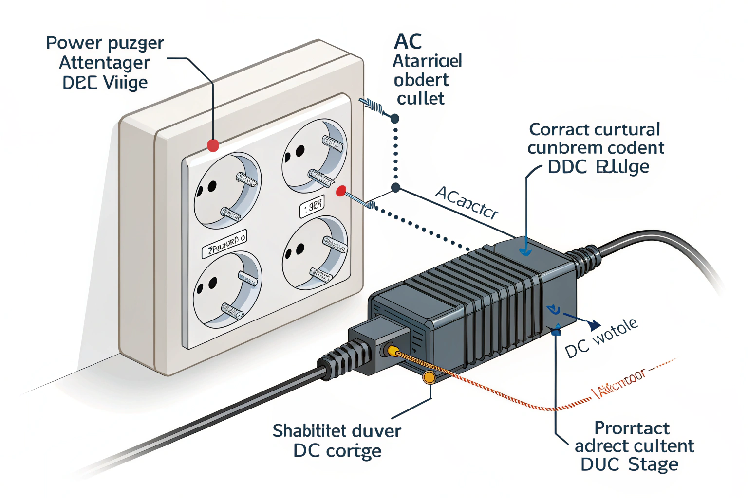 a power adapter takes alternating current ac fro