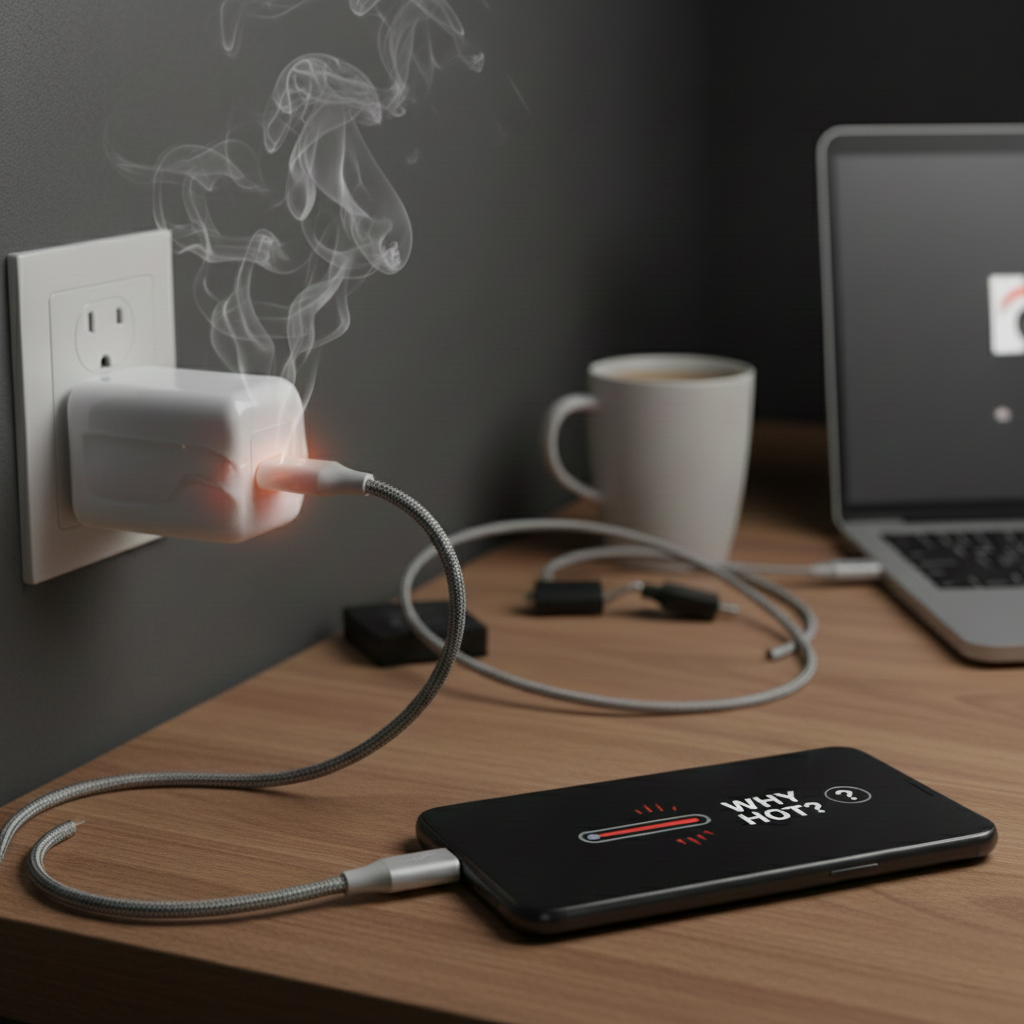 charger getting hot heat reasons voltage conversion current ventilation faulty components