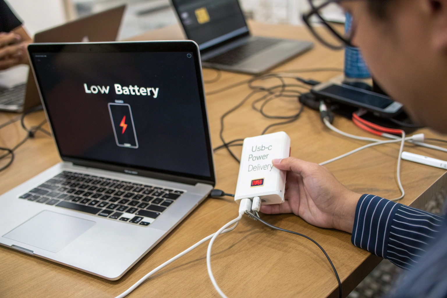 can my phone charger charge my laptop i panic whe