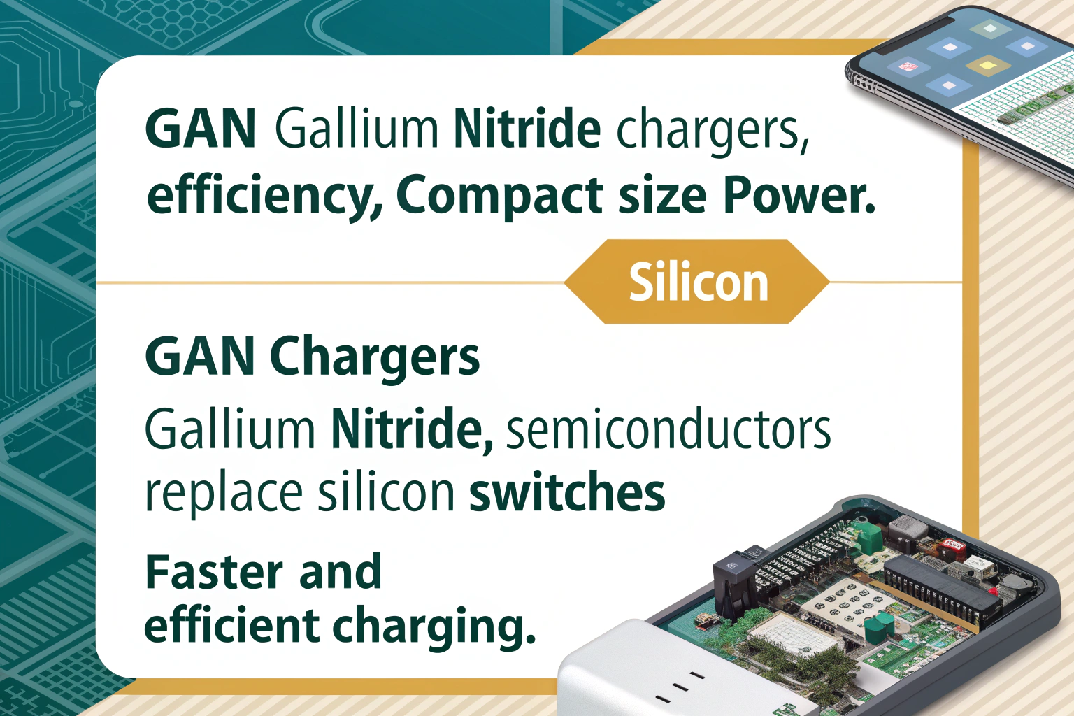 in recent years gan gallium nitride chargers ha