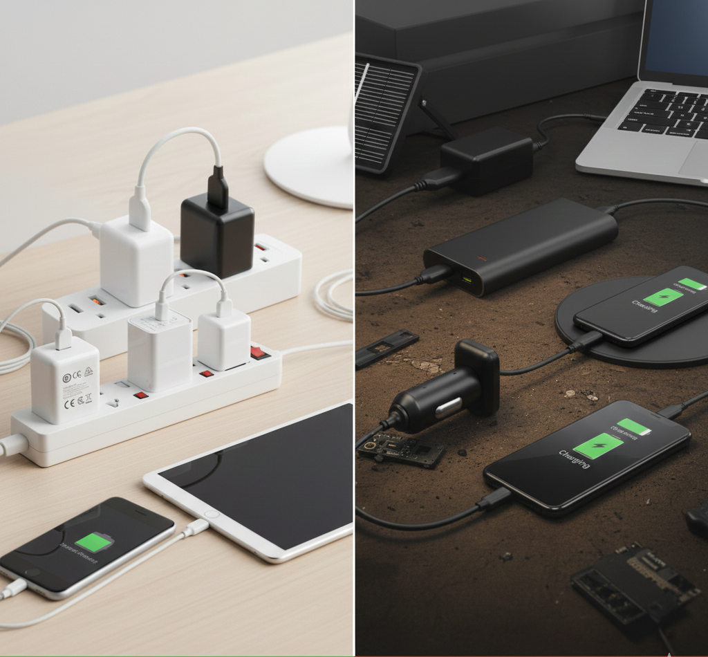 wall charger vs regular charger ac adapter power bank car wireless