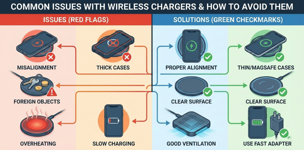 common issues with wireless chargers and how to avoid them