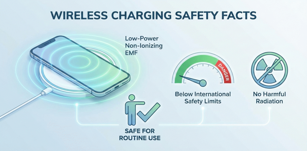 does wireless charging cause radiation