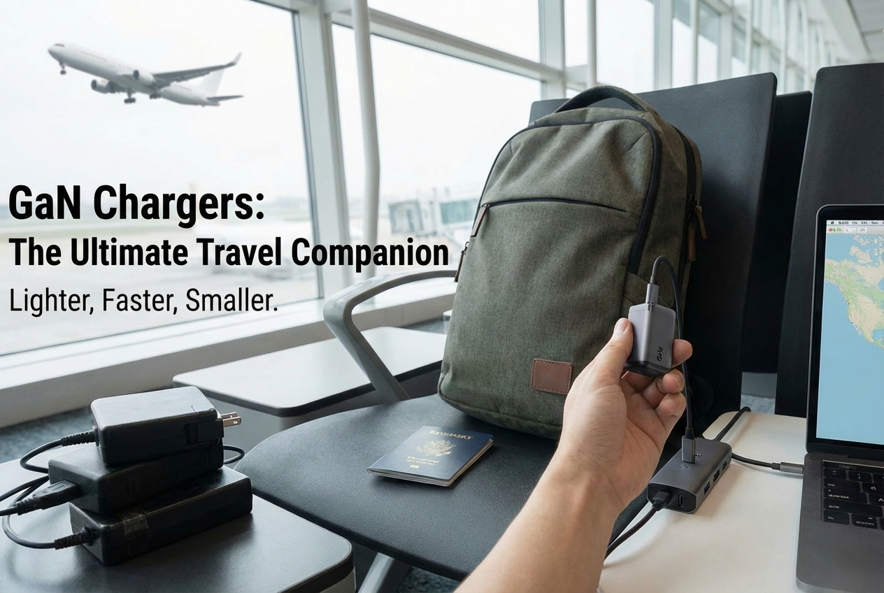gan charger travel compact lightweight efficient