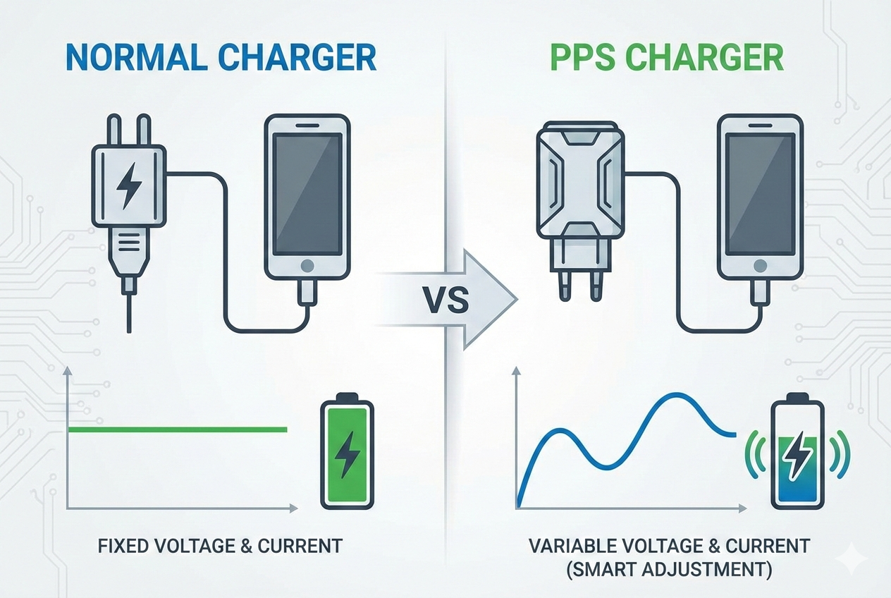 what is the difference between pps charger and normal charger
