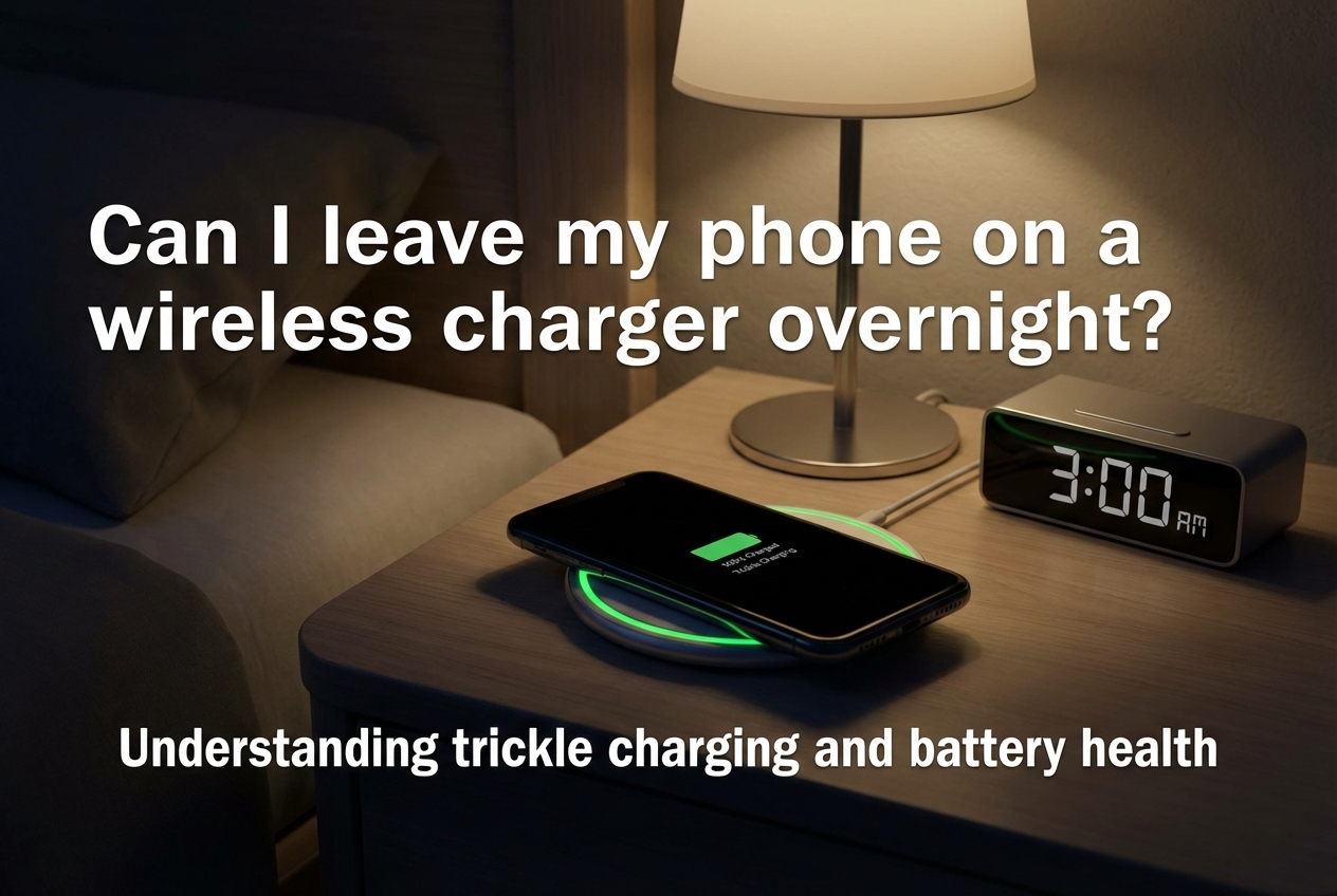 leave phone on wireless charger overnight qi charger battery management