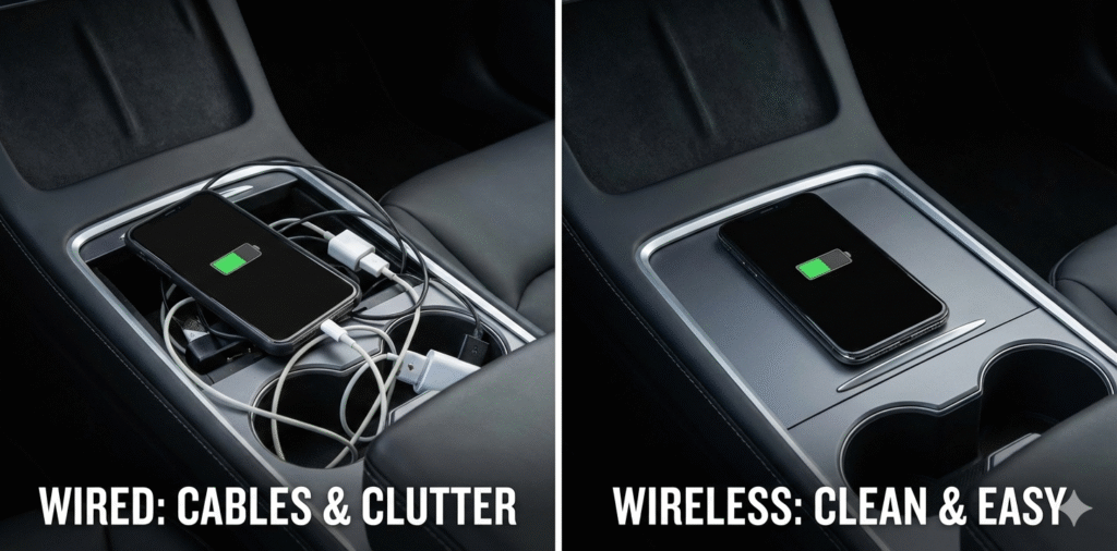which is more convenient a wired car charger or a wireless car charger
