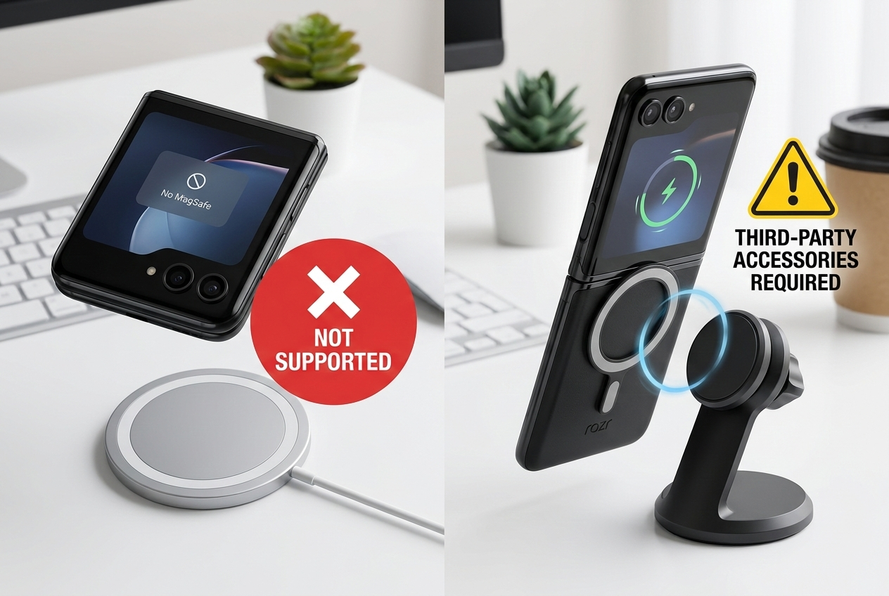 motorola razr magsafe compatibility no built in magsafe magnets third party options caution