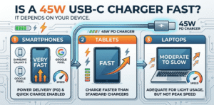 is a 45w usb c charger fast